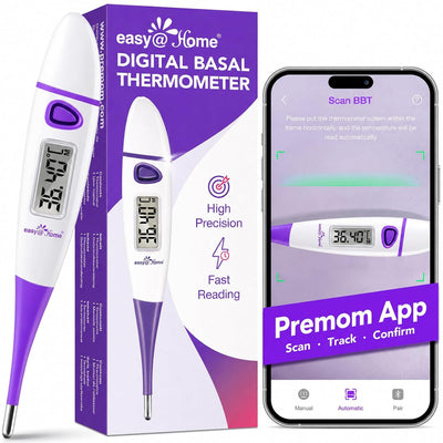 Termometr bazowy BBT Easy@Home — fioletowy, dokładność ±0,05°C
