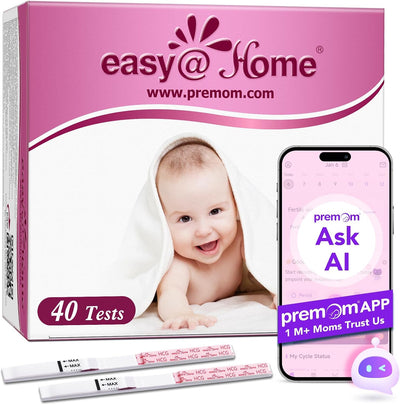 Testy ciążowe hCG Easy@Home — 40 szt., czułość 10 mIU/ml