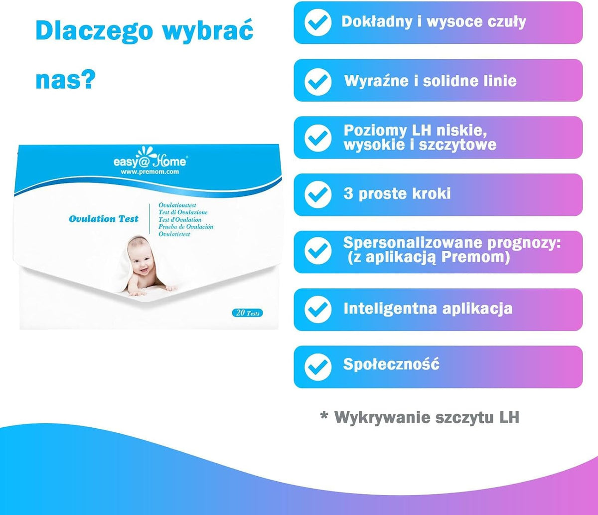 Testy owulacyjne LH Easy@Home 20 pasków (2)