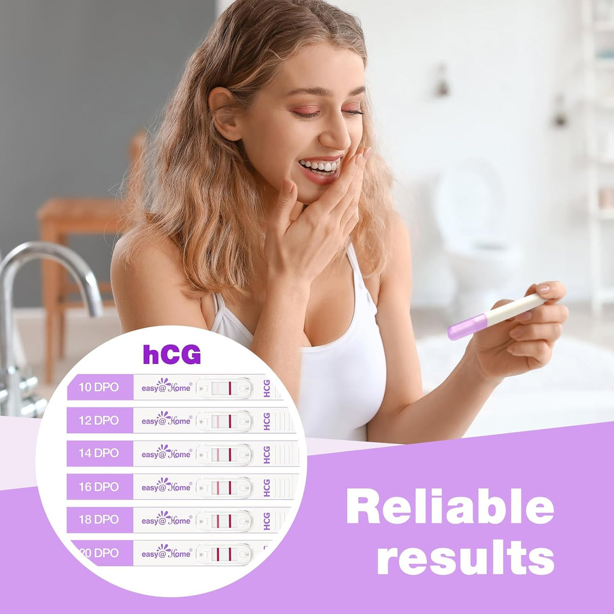 Testy ciążowe hCG Easy@Home 2 szt. (2)